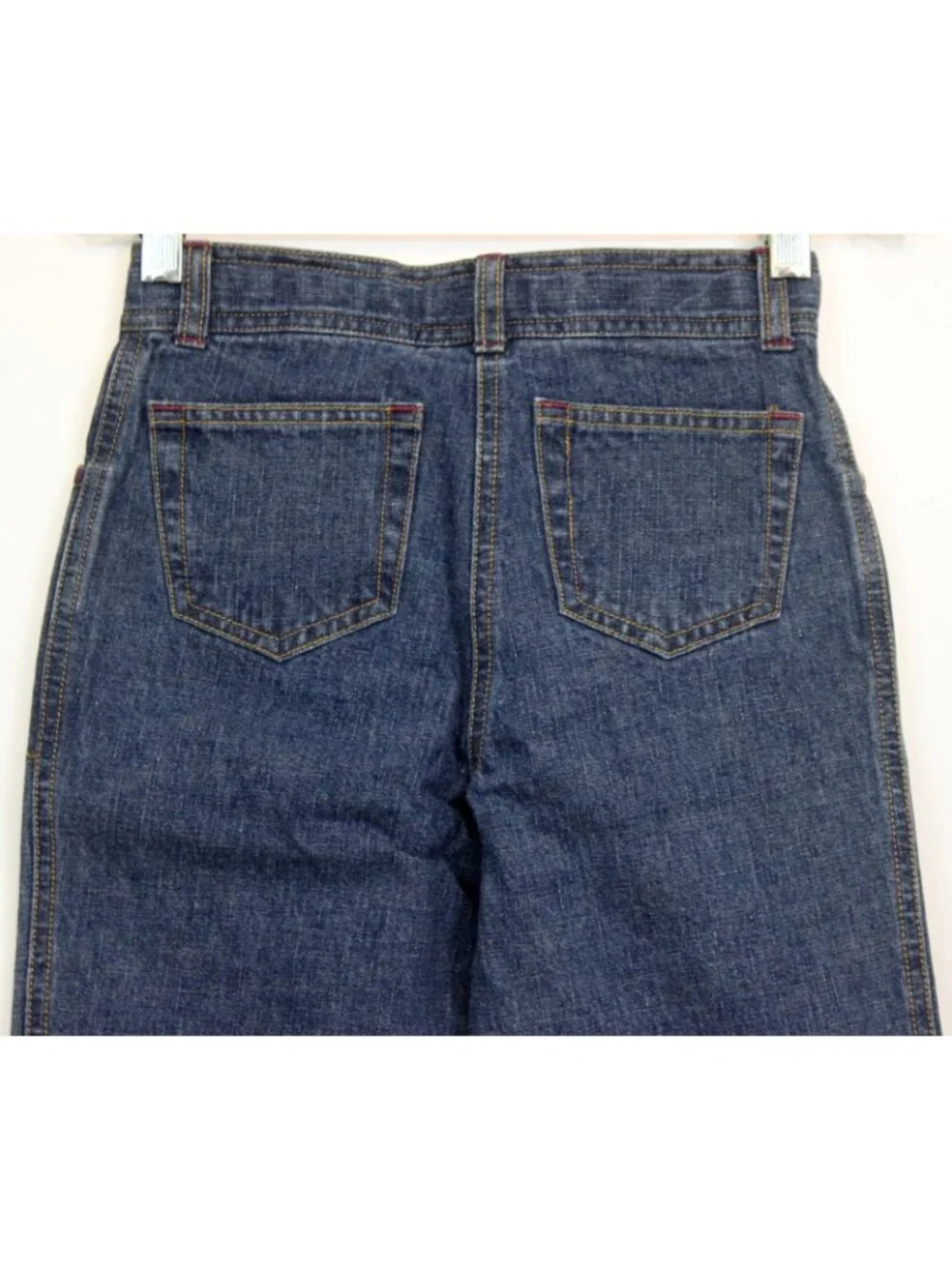 2005 Gymboree Romantic Garden Jeans sz 9 Blue Pink Rhinestones Embroirdered